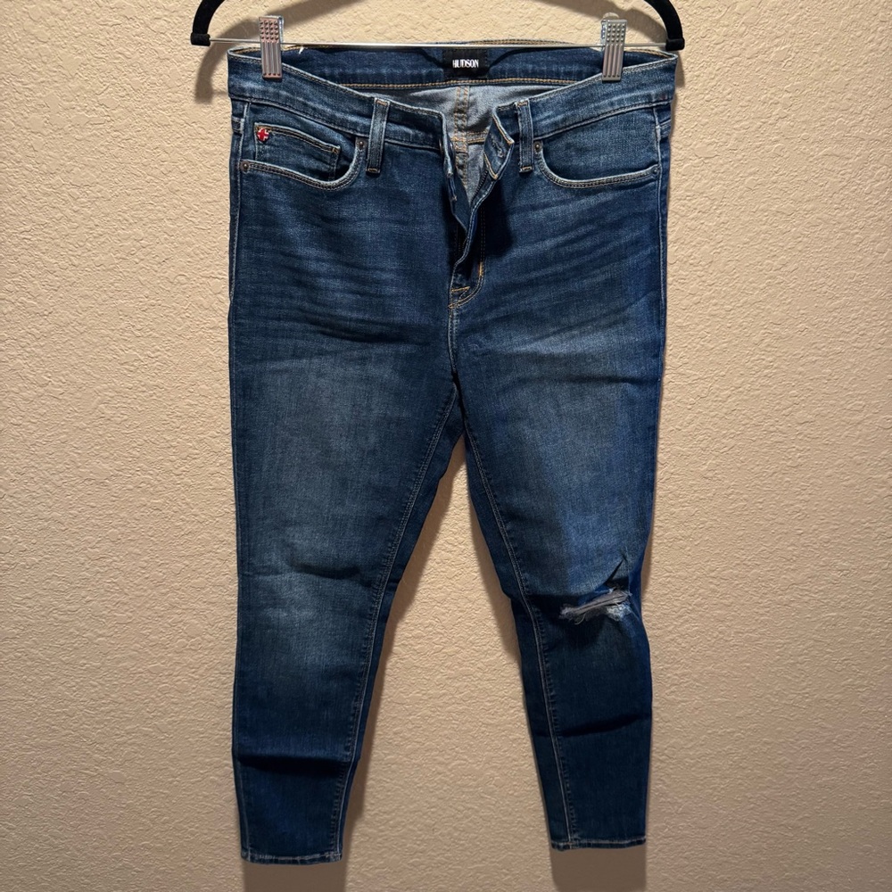 Hudson Dark Blue Ankle Jeans